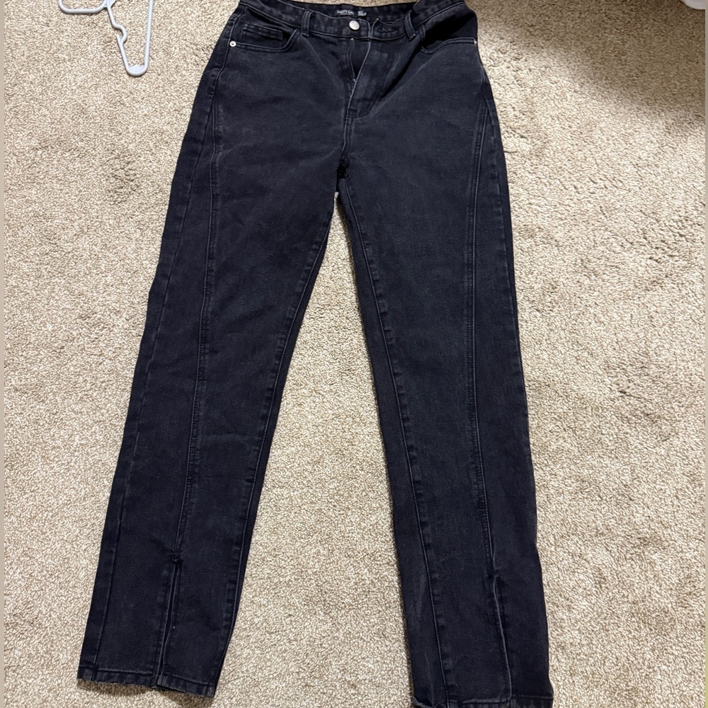 Black Split Hem Jeans - image 2